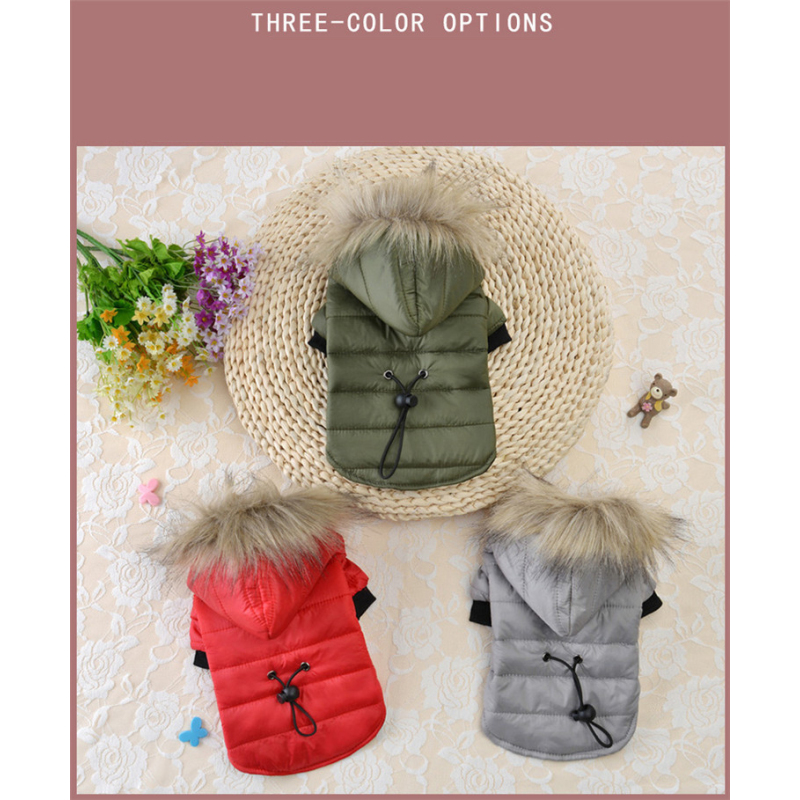Manufacturer wholesale button design cotton warm pet dog coat for winter use