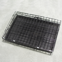 Manufacturer wholesale stainless steel metal large small foldable carriers cheap pet dog cage