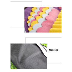 Manufacturer wholesale feeding washable portable polyester pet dog colorful snuffle mat