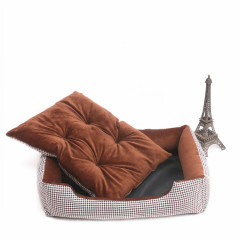 Manufacturer wholesale small large multi-color pet accessory soft dog sofa bed