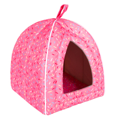Manufacturer wholesale OEM custom color oxford cloth pink soft luxury indoor pet dog cat house