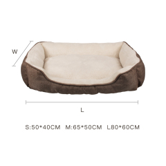Wholesale OEM available custom logo promotional grey foldable luxury sofa large  pet dog bed