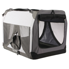 Oxford Tented Breathable Washable Outdoor Travel Pet Carrier grey