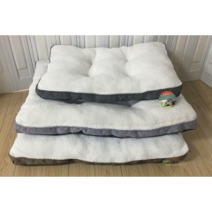 Manufacturer wholesale soft linen plush pet dog cushion bed