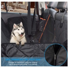 Manufacturer wholesale oxford waterproof foldable carrier black dog car seat cover