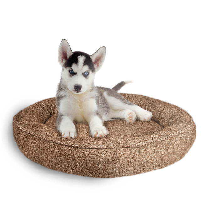 wholesale plush round soft pet dog cushion