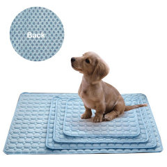 Manufacturer wholesale blue pink Ice silk summer dog car seat cover cool mat