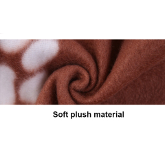 Manufacturer wholesale multi-colors paw print pet soft dog blanket