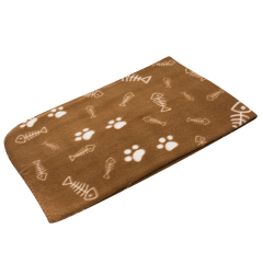 wholesale high quality fleece custom plush pet dog blanket