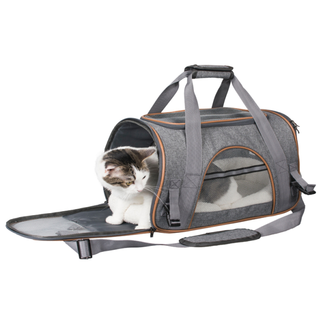 Manufacturer wholesale portable foldable breathable travel small dog cat carrier bag