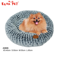 2017 soft plush round shape wholesale dog sofa bed luxury