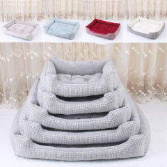 Manufacturer wholesale small large multi-color pet accessory soft dog sofa bed