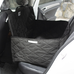 wholesale manufacturer large black waterproof foldable washable carrier pet dog car seat cover
