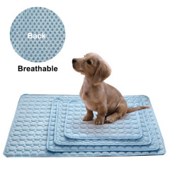 Manufacturer wholesale blue pink Ice silk summer dog car seat cover cool mat