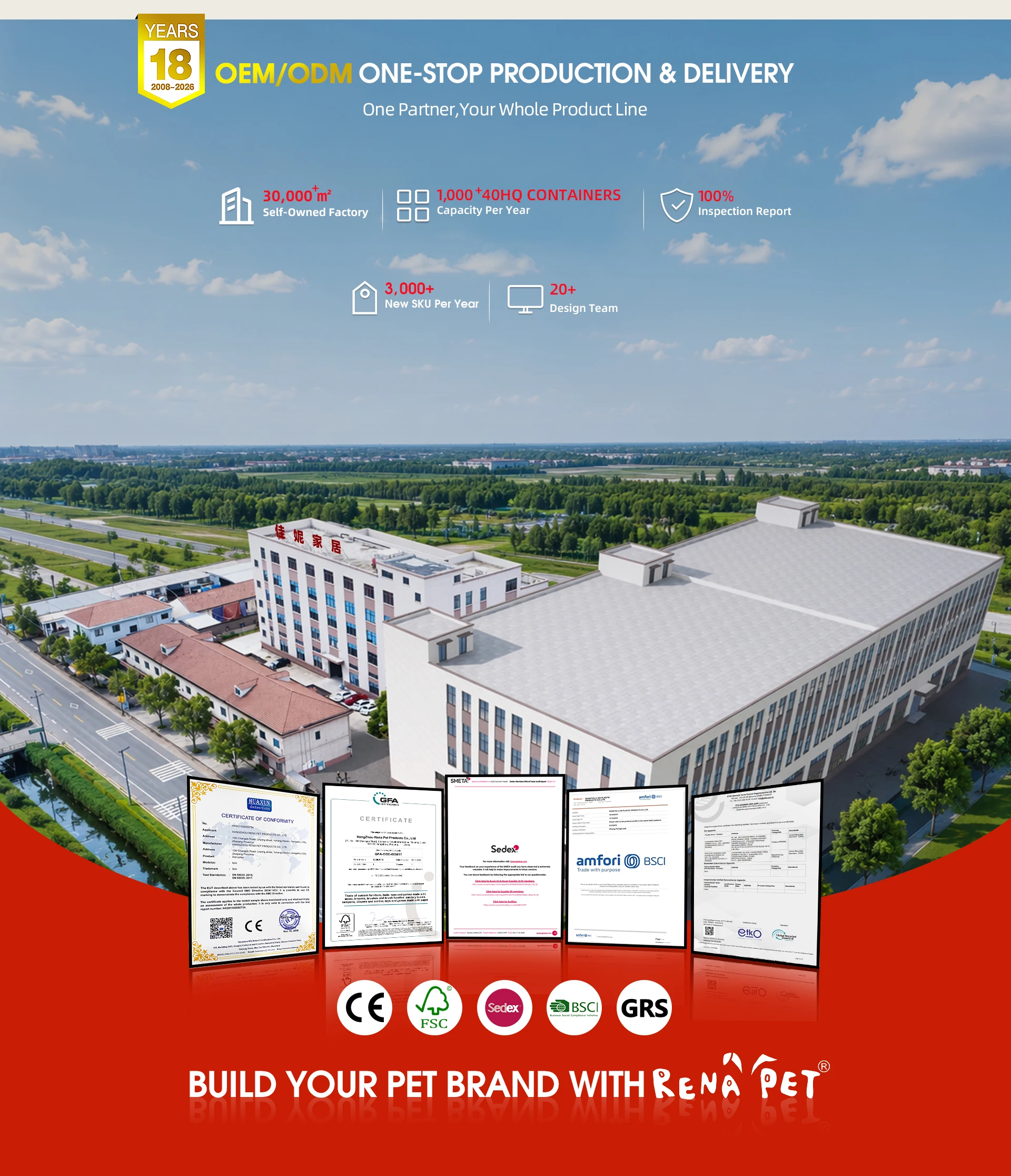 OEM ODM one-stop production and delivery