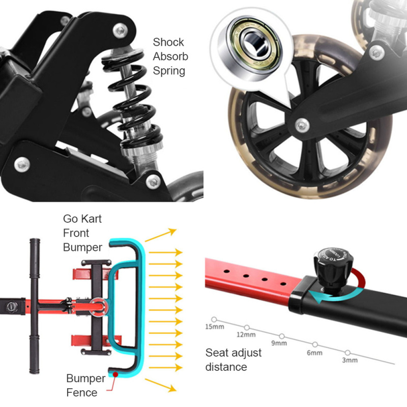 Attachment Accessory Fitting Fit Hover Cart Board Kart Seat EL Electric Self Balance E Scooter Ev Conversion Kit for Hoverboards