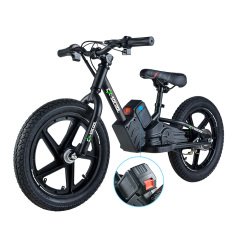 Balancing 16inch Tire Electric Bicycle Cycle Lithium Battery E Balanced Toddler Girls Baby Children's Children Balance Bike Kids
