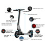 New High Quality 48V 15AH 500W Kick Electronic E-Scooter Fat Tire Elektro Electrico Elektrikli  Adults E Scooter Electric
