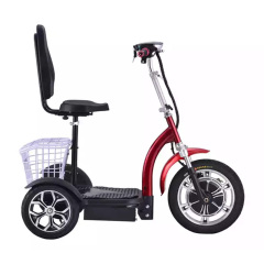 Tricycle Folding Foldable Motor Travel Adult Handicap 3 Three Wheel Mobility Disabled Electric Handicapped Scooters for sale
