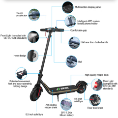 China Import Modern Wooden Deck 25 Km/h 350w App Elektrikli E-scooter Elrctric skuter Adults Electrique E Electric Scooter