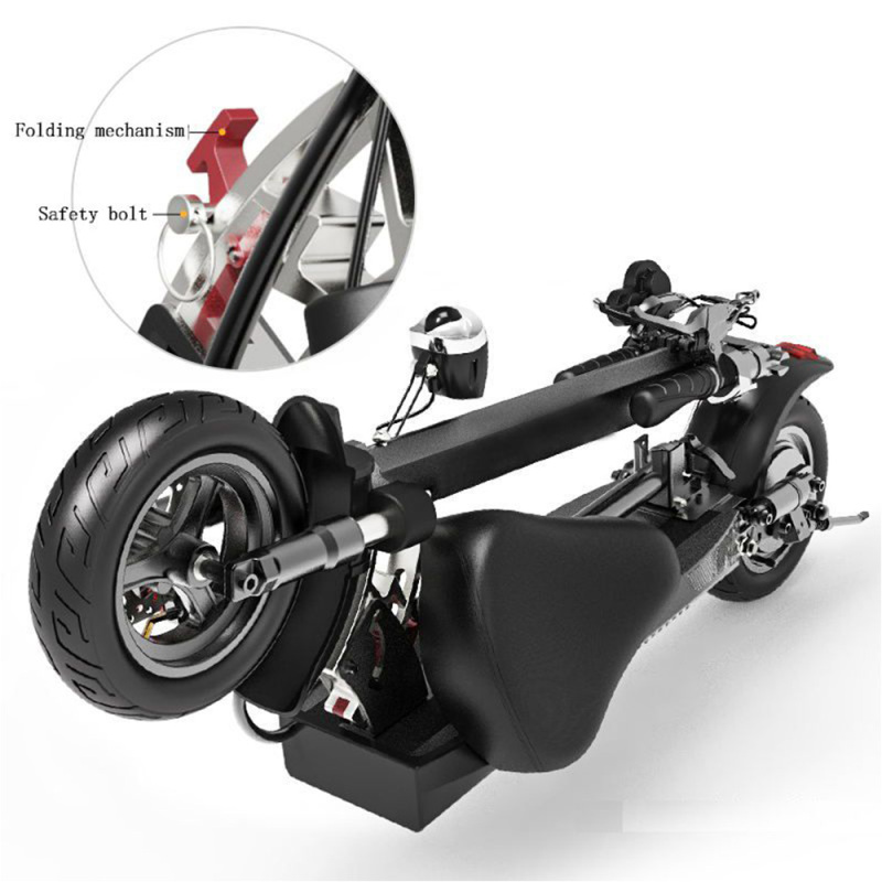 CXHVD-3 48V 800w 15ah10 inch European EU Warehouse Folding Seated Seat Adult E Electrical Scooter Electric with seat