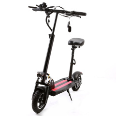 CXS13 500 watt 48 v 12.5ah10 inch Seated European EU Warehouse Folding Seat Adult E Electric Electrical Scooter