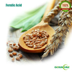 Pure Natural Organic Ferulic acid 98% from Rice Bran Extraction / Rice Bran P.E.