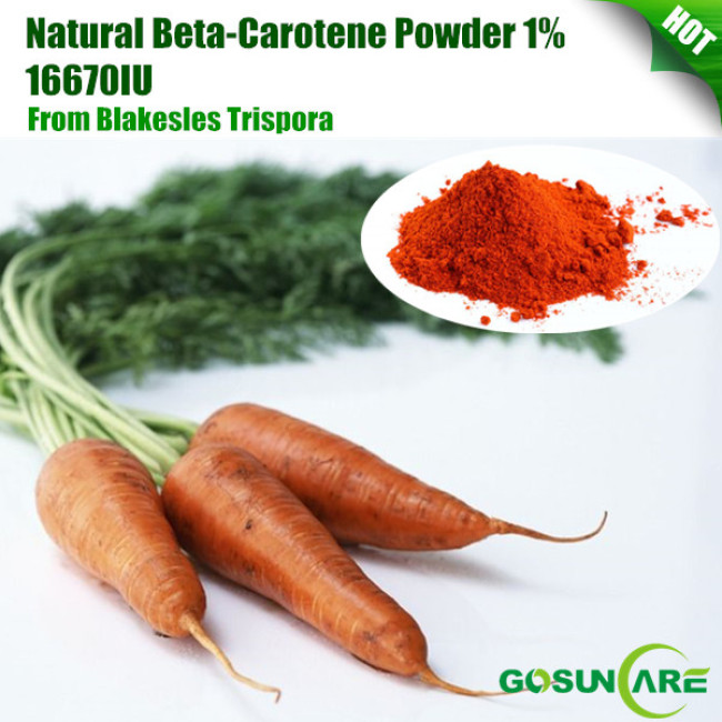 High Quality Natural Beta-Carotene Powder 1% 16670IU CWD/S