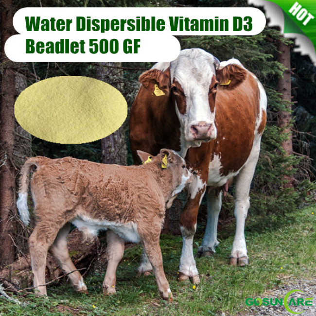 Bulk Feed Grade Water Dispersible Cholecalciferol/Vitamin D3 Beadlet 500 GF