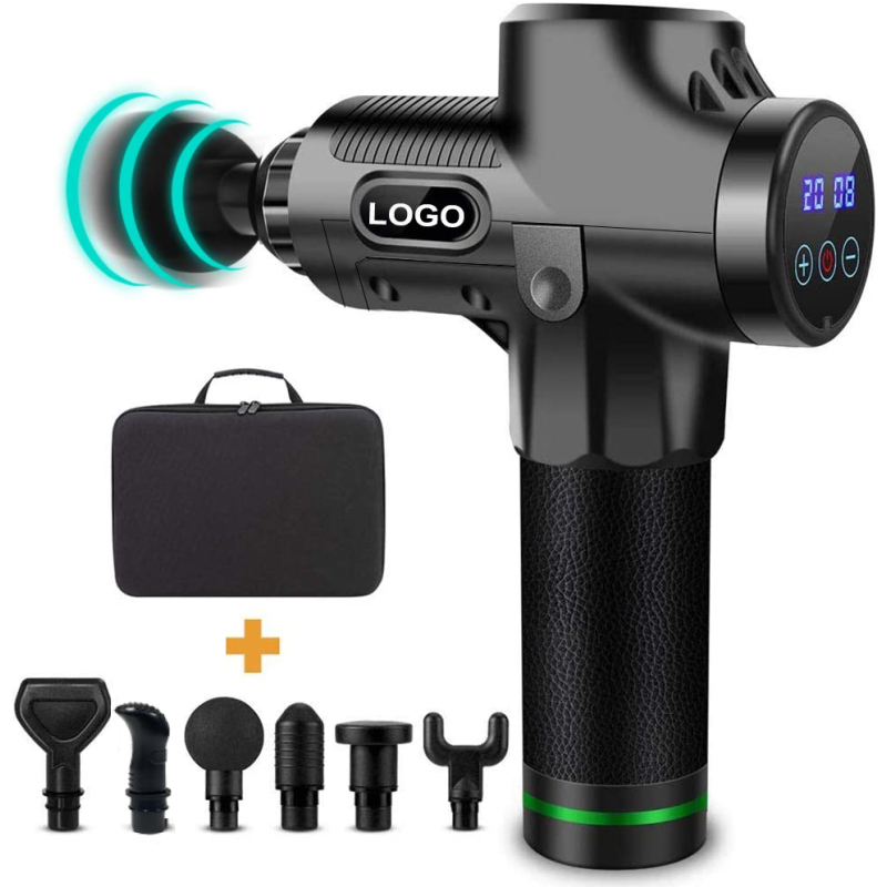 WholesaleBody Massager Machine Deep Tissue Vibration Massage Gun,6 Head  Attachments Quick Rechargeable Body Massage GunSuppliers -Yige