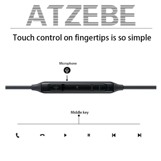 USB type-c headset wired
