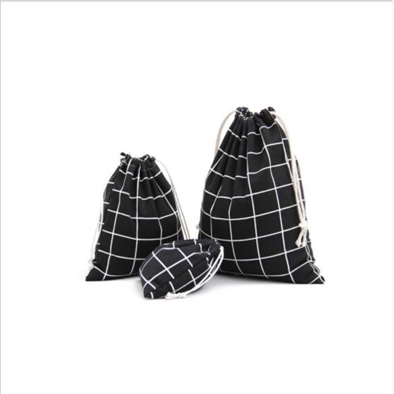 wholesale cotton gift pouch small custom printed cotton canvas drawstring bag