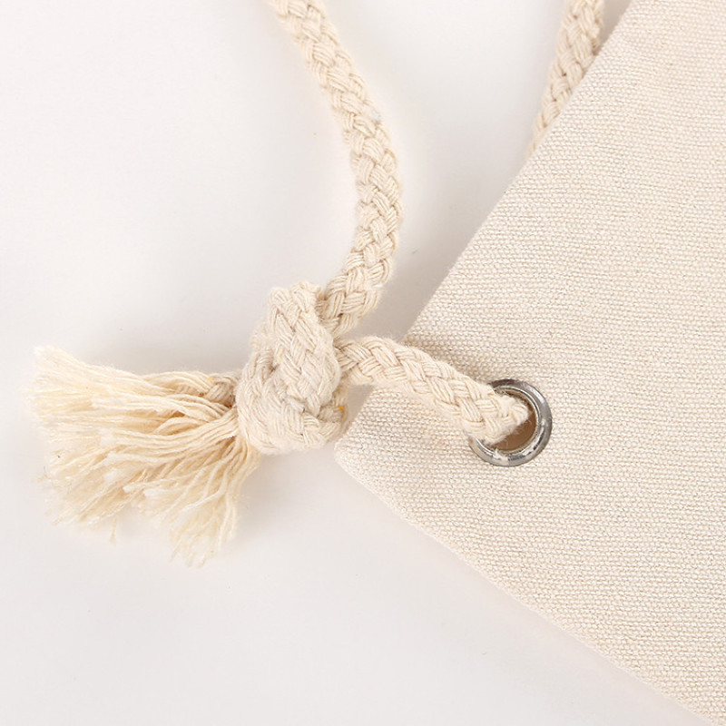 Wholesale Custom Makeup Storage Small Pouch Muslin Calico Cotton Canvas Drawstring Bag