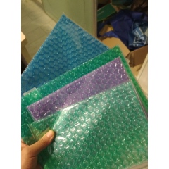 Popular  wholesale custom  logo printing reusable pink   PVC heart  bubble ziplock protective  packaging  bag