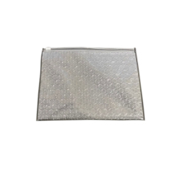 Popular  wholesale custom  logo printing reusable pink   PVC heart  bubble ziplock protective  packaging  bag
