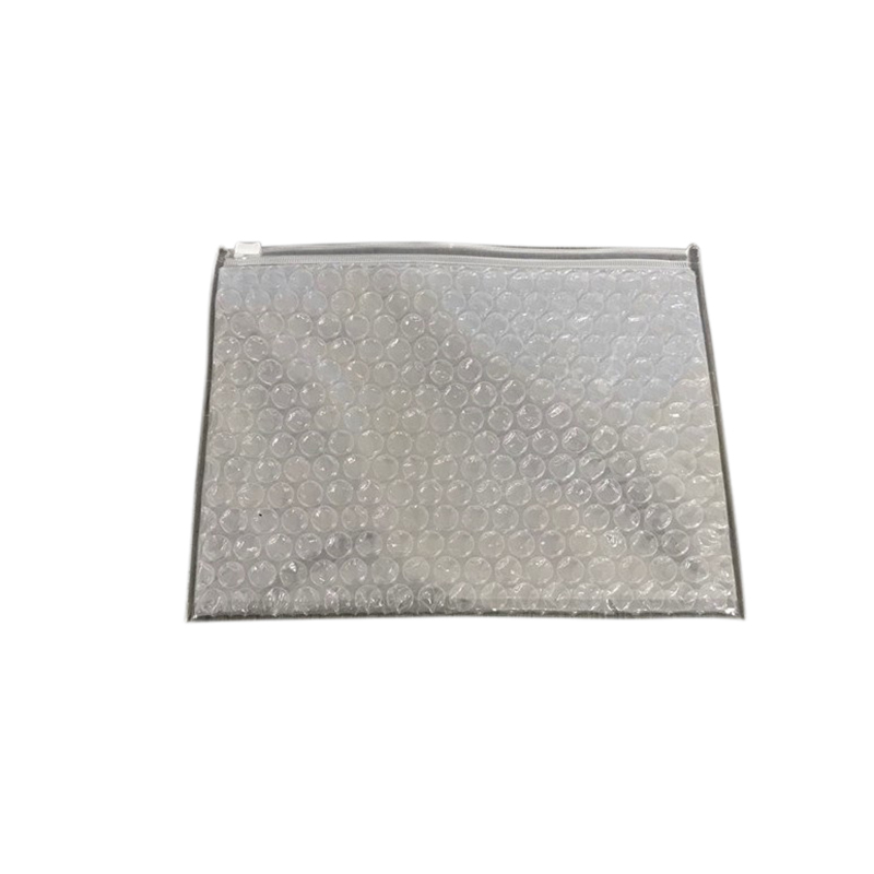 Popular  wholesale custom  logo printing reusable pink   PVC heart  bubble ziplock protective  packaging  bag
