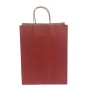 brown kraft paper bag with custom printed logo and size Paper Bag Food package With Handle Cheap Price Shopping paper bag