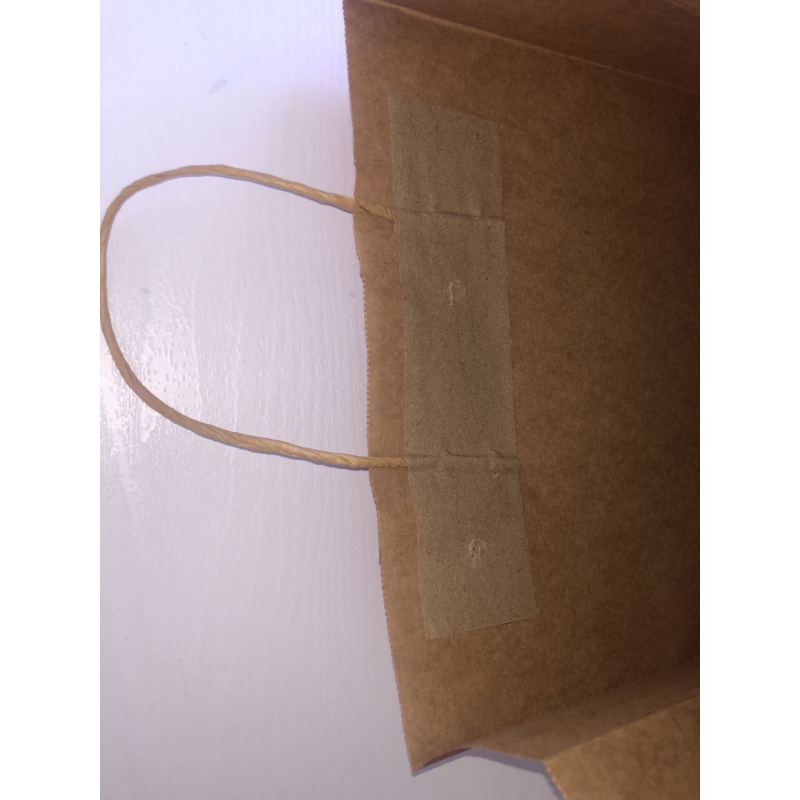 brown kraft paper bag with custom printed logo and size Paper Bag Food package With Handle Cheap Price Shopping paper bag