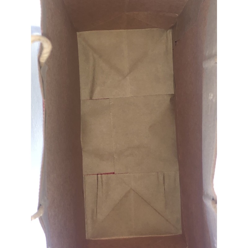 brown kraft paper bag with custom printed logo and size Paper Bag Food package With Handle Cheap Price Shopping paper bag