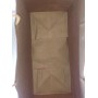 brown kraft paper bag with custom printed logo and size Paper Bag Food package With Handle Cheap Price Shopping paper bag