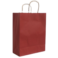 brown kraft paper bag with custom printed logo and size Paper Bag Food package With Handle Cheap Price Shopping paper bag