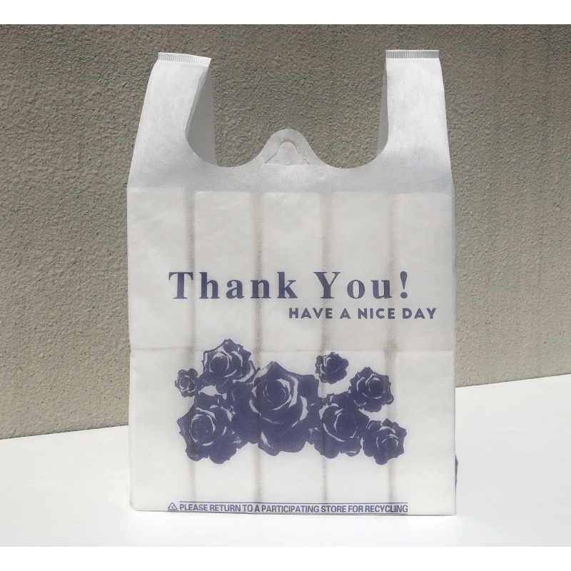 Wholesale Customize Personalized  W shape Die-cut  Non Woven T shirt Shopping bag