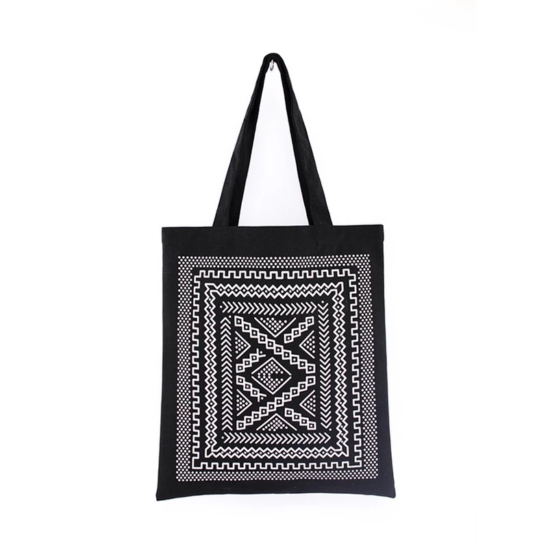 Promotional Eco Friendly Reusable Plain Cotton Canvas Tote Shopping Bags With Custom Printed Logo