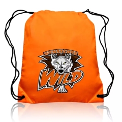 Wholesale Promotional Custom Waterproof Gym Draw String Polyester Bags Sport Nylon Backpack Drawstring Bag