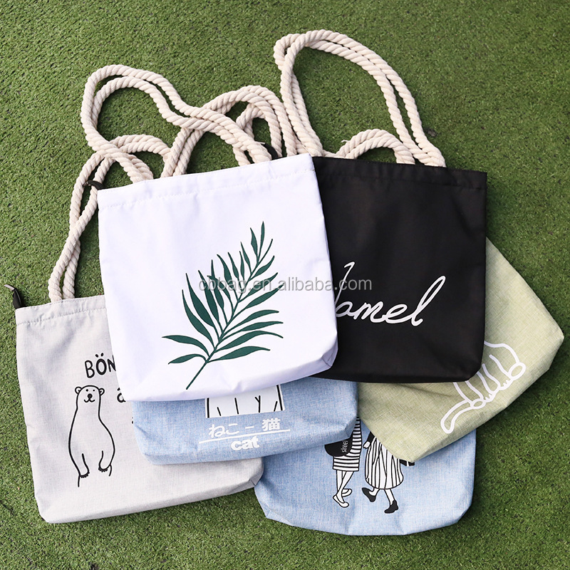 china manufacturer Fashion eco reusable 10oz canvas cotton shopping tote bag