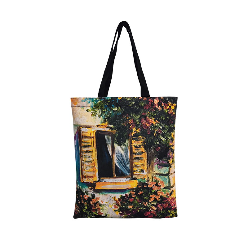eco friendly reusable organic cotton canvas tote shopping bag custom logo