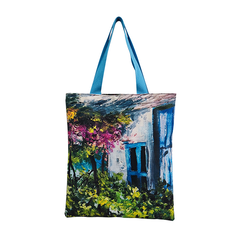 eco friendly reusable organic cotton canvas tote shopping bag custom logo