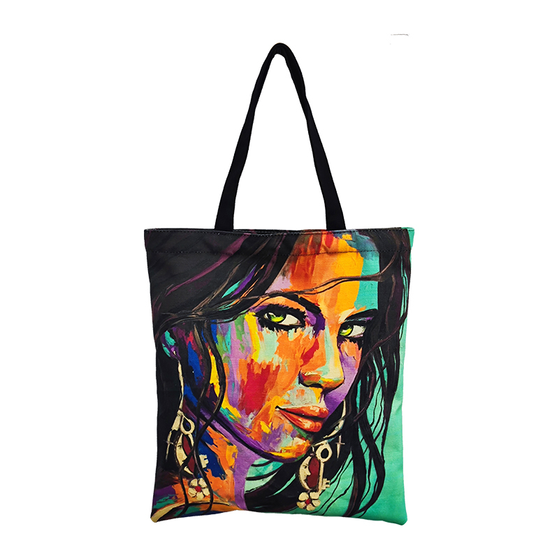 eco friendly reusable organic cotton canvas tote shopping bag custom logo