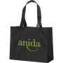 Promotional reusable waterproof pp laminated non woven tote shopping bag with custom logo