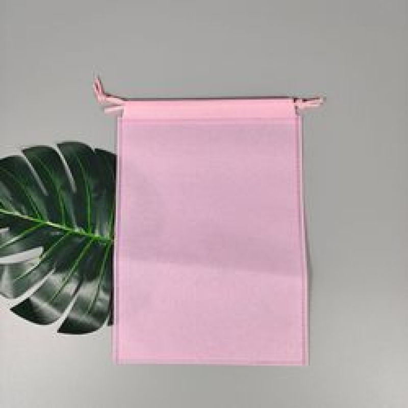 Custom logo eco friendly storage pouch non woven drawstring shoes dust bag 35*45 cm